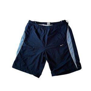 Nike Navy Shorts with White Mesh Lining